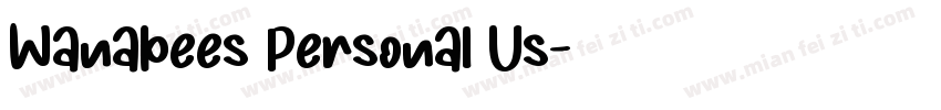 Wanabees Personal Us字体转换